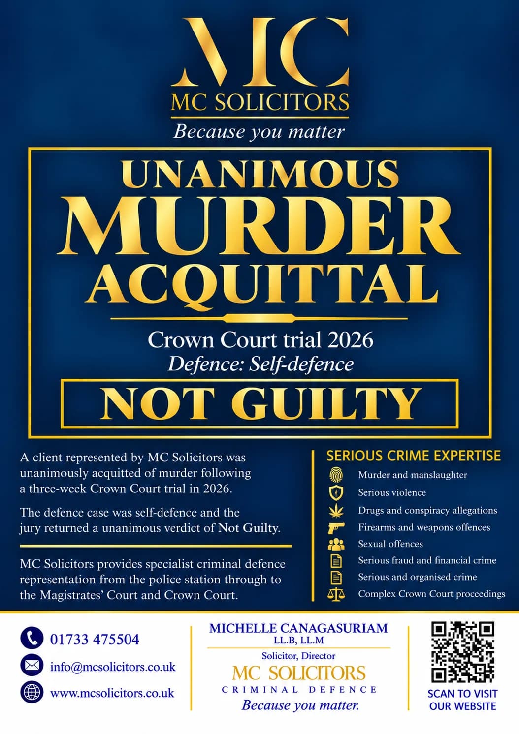 Murder Acquittal leaflet
