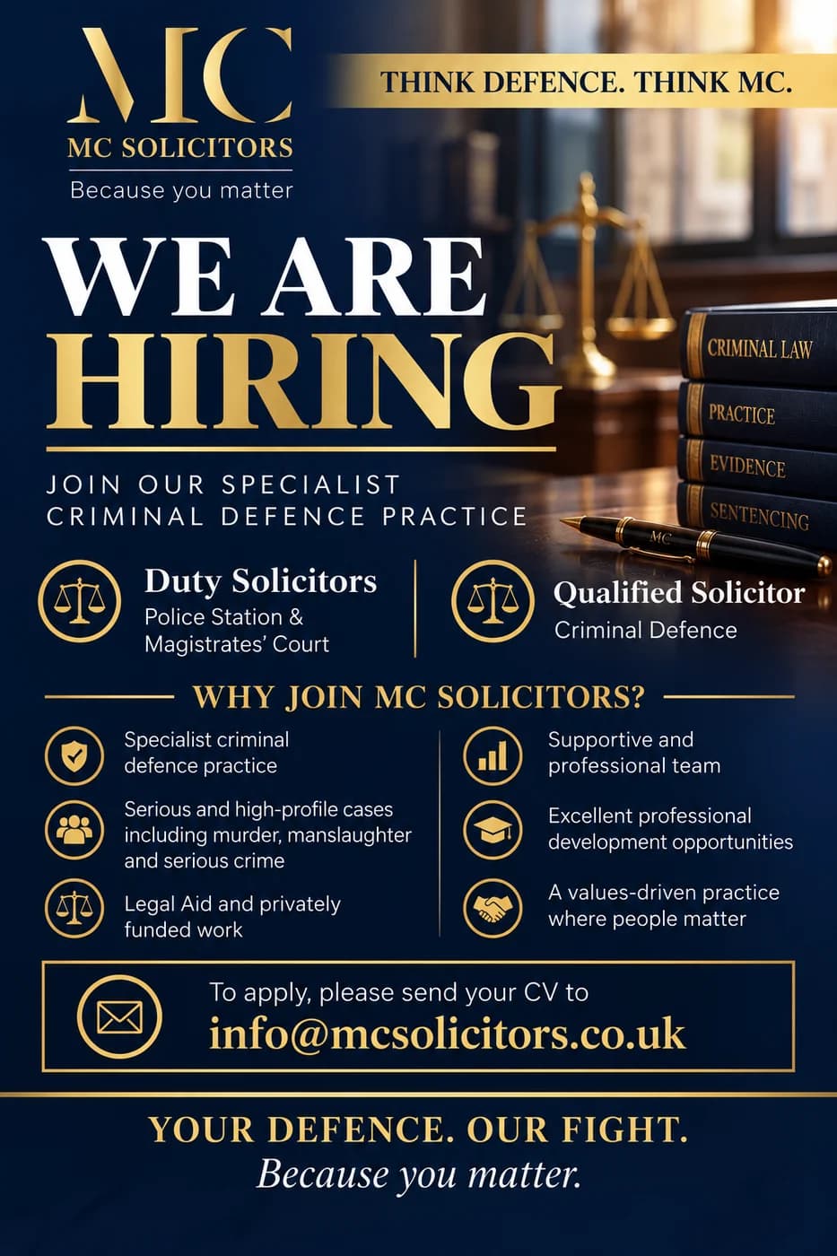 We Are Hiring leaflet